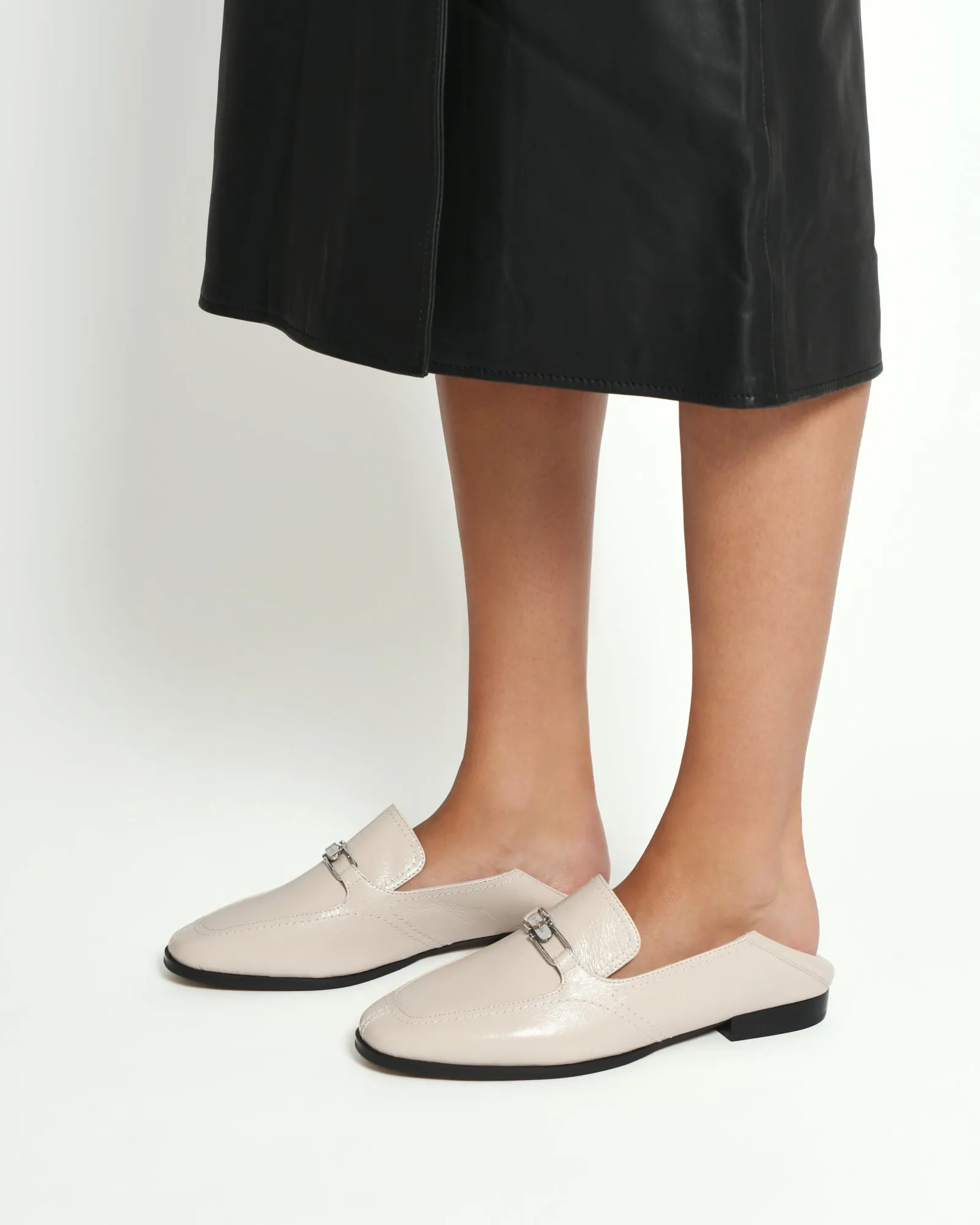 RILEY LOAFERS KNITTERLEDER IN BEIGE