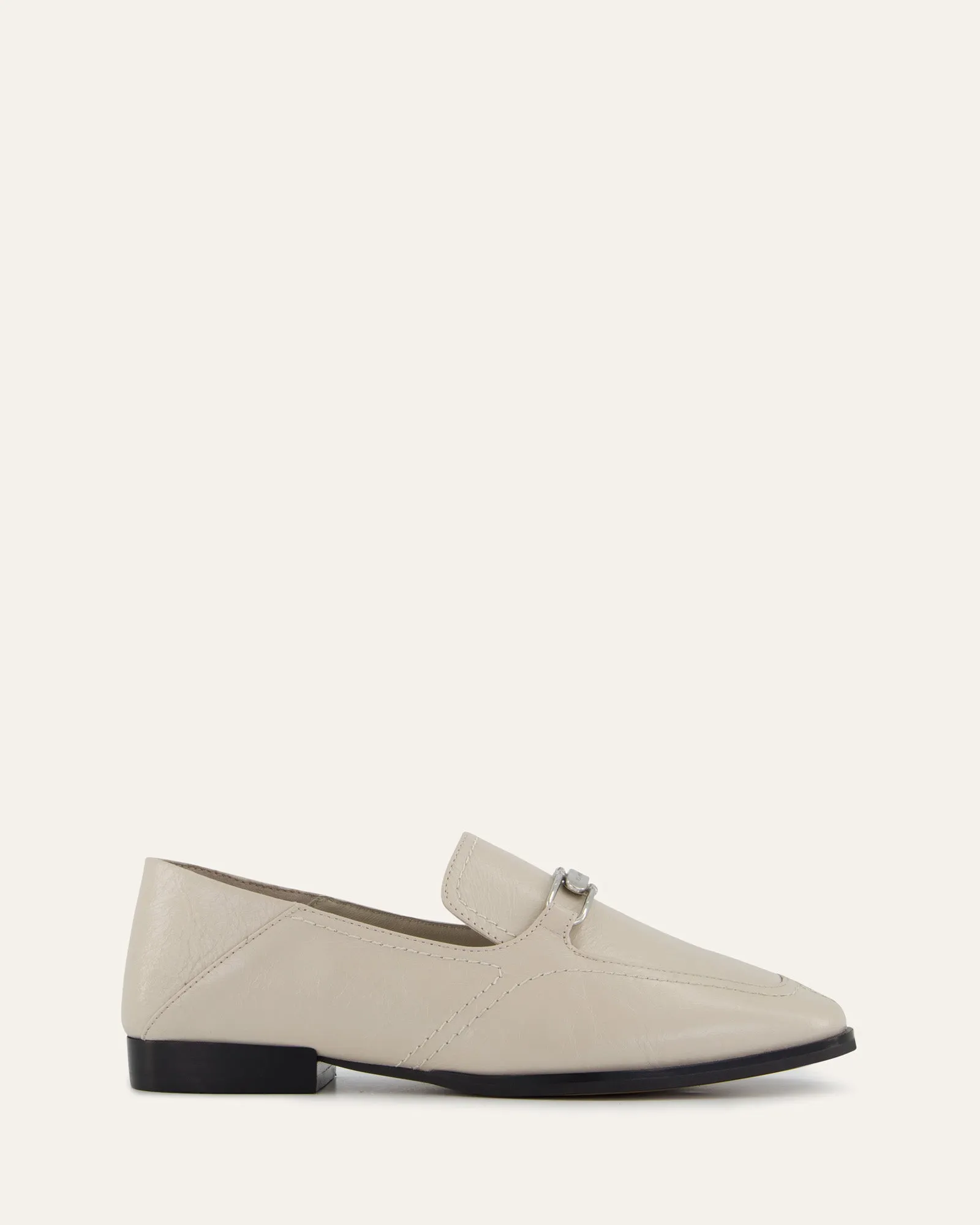 RILEY LOAFERS KNITTERLEDER IN BEIGE