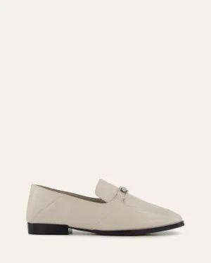 RILEY LOAFERS KNITTERLEDER IN BEIGE