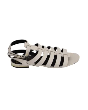 Roger Vivier Gladiatoren-Sandalen in Weißem Leder Schuhe_Roger-Vivier