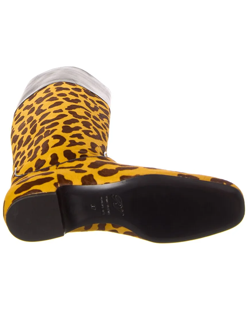 Roger Vivier Stiefeletten aus Haarvelours & Leder
