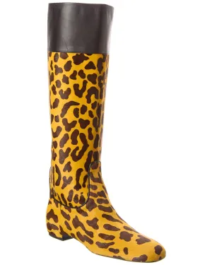 Roger Vivier Stiefeletten aus Haarvelours & Leder