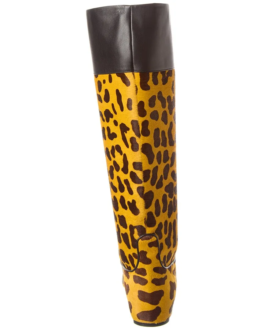 Roger Vivier Stiefeletten aus Haarvelours & Leder