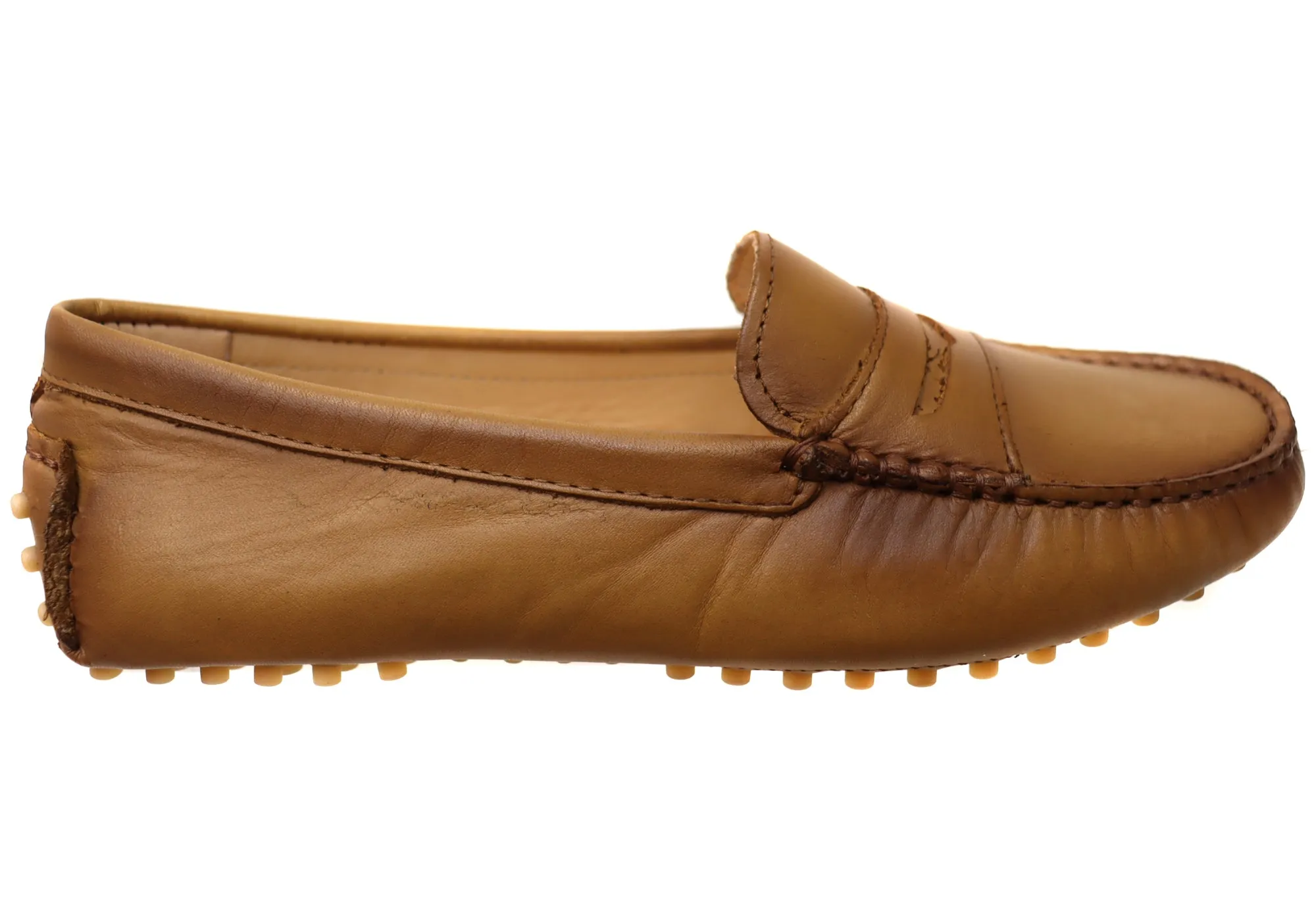 Savelli Stephanie Damen Komfort Loafer Schuhe aus Leder Hergestellt in Brasilien Savelli Schuhe