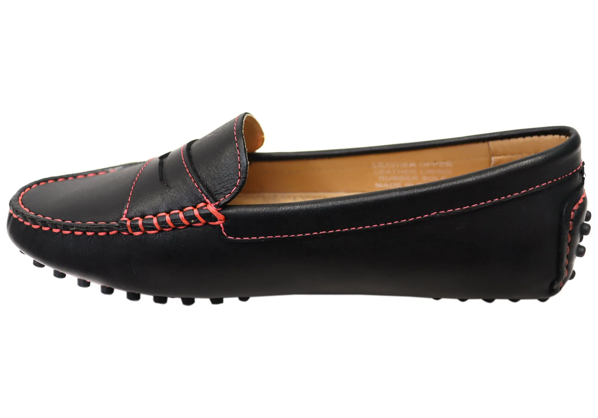 Savelli Stephanie Damen Komfort Loafer Schuhe aus Leder Hergestellt in Brasilien Savelli Schuhe