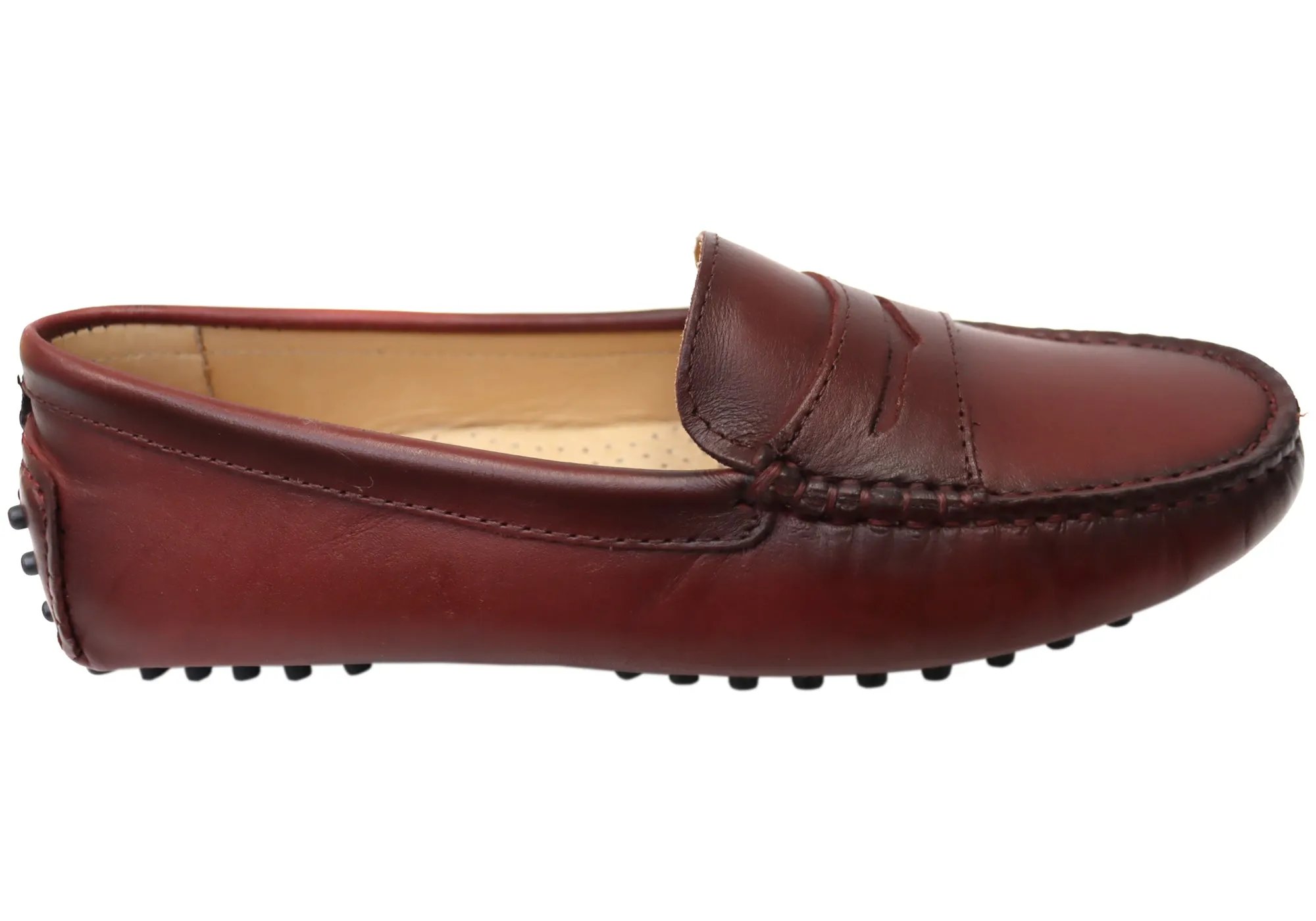 Savelli Stephanie Damen Komfort Loafer Schuhe aus Leder Hergestellt in Brasilien Savelli Schuhe