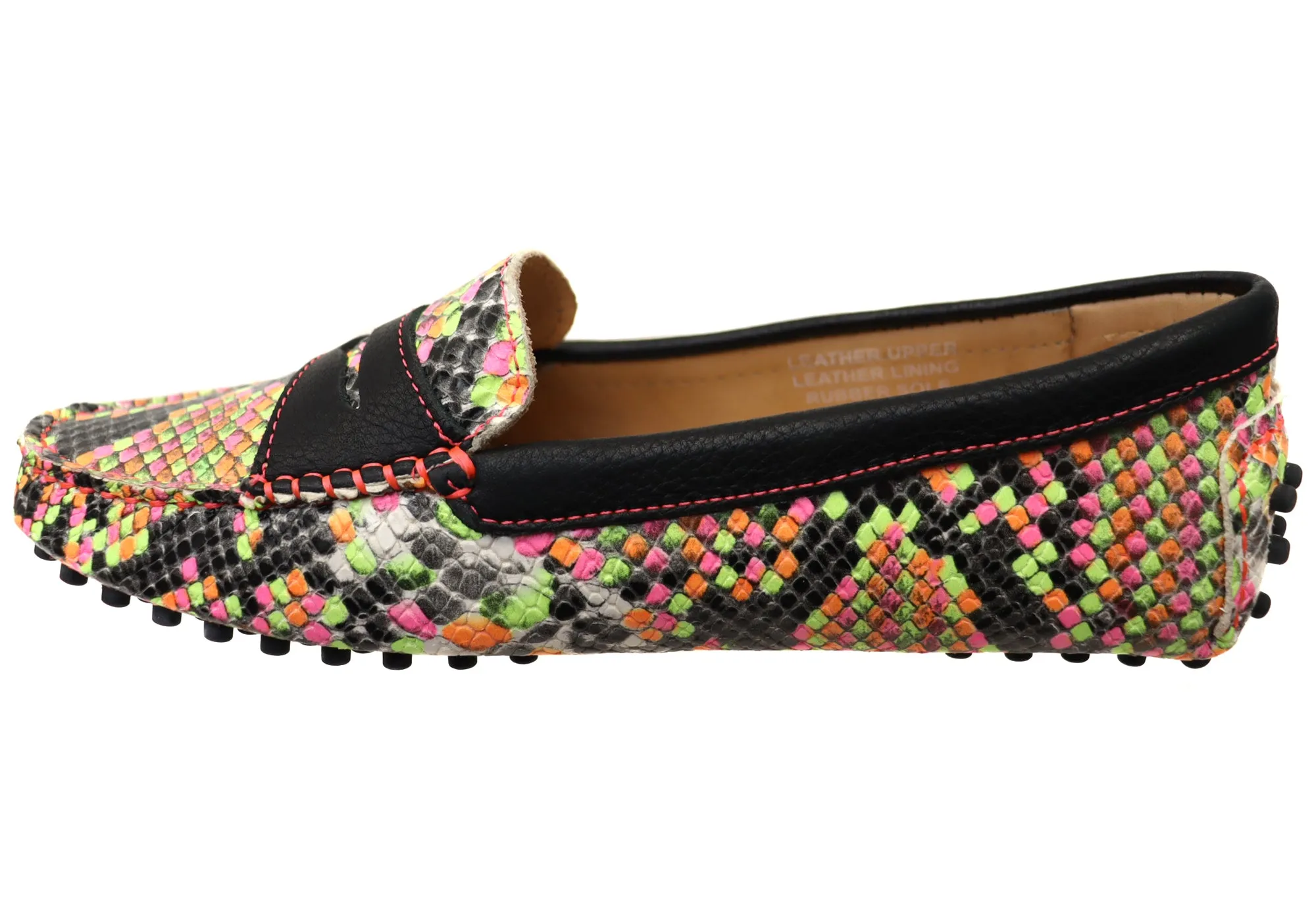 Savelli Stephanie Damen Komfort Loafer Schuhe aus Leder Hergestellt in Brasilien Savelli Schuhe