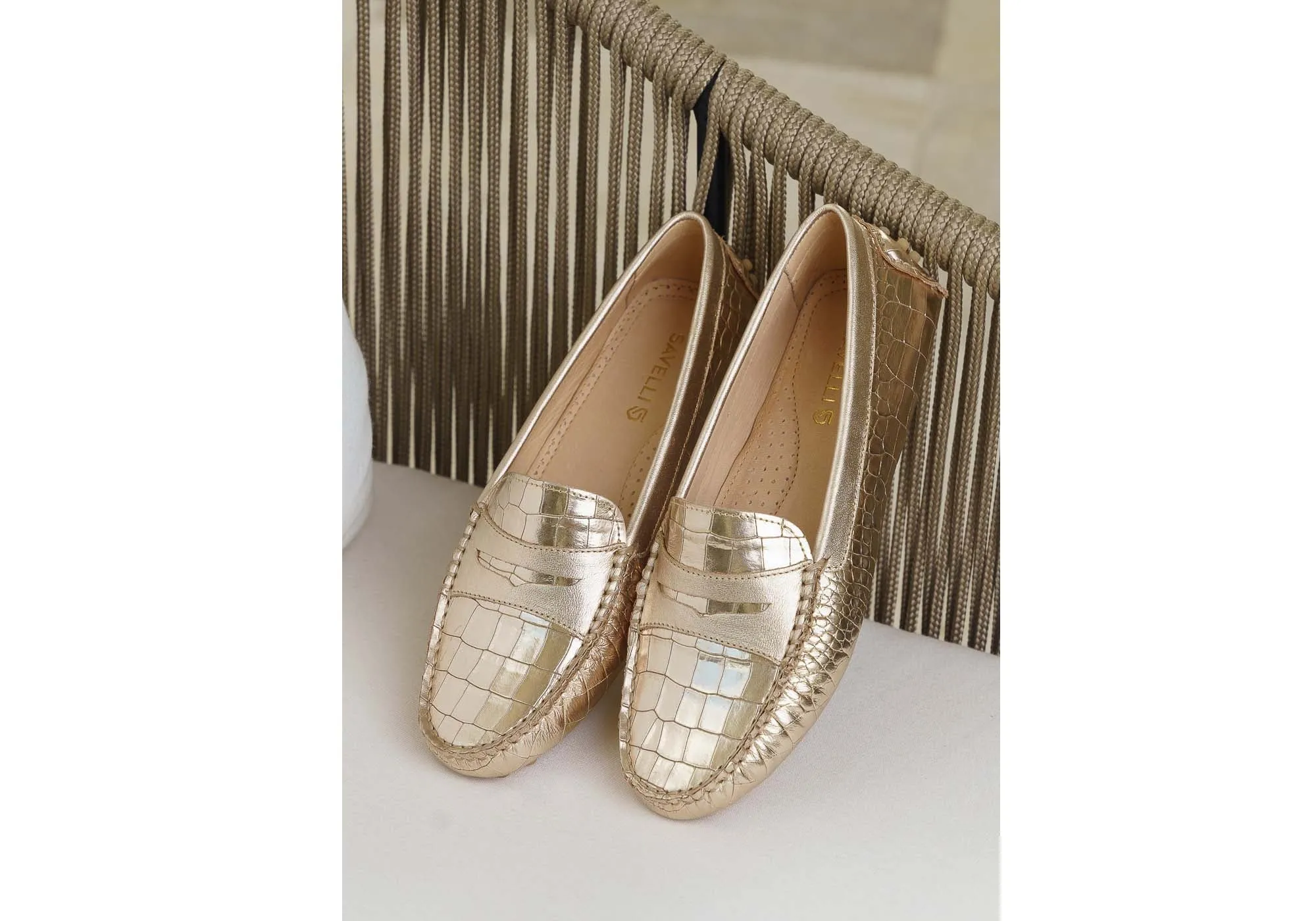 Savelli Stephanie Damen Komfort Loafer Schuhe aus Leder Hergestellt in Brasilien Savelli Schuhe