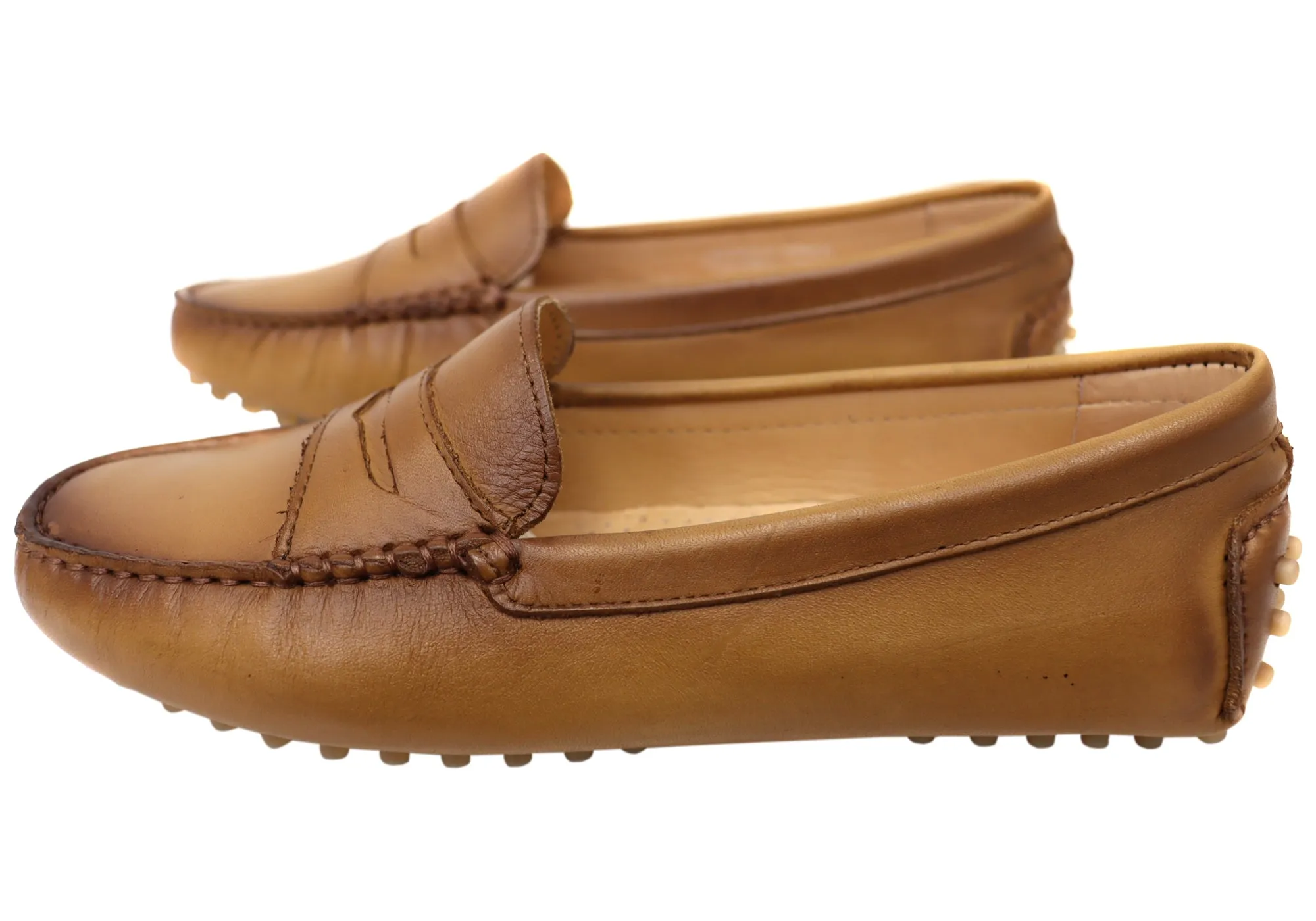 Savelli Stephanie Damen Komfort Loafer Schuhe aus Leder Hergestellt in Brasilien Savelli Schuhe