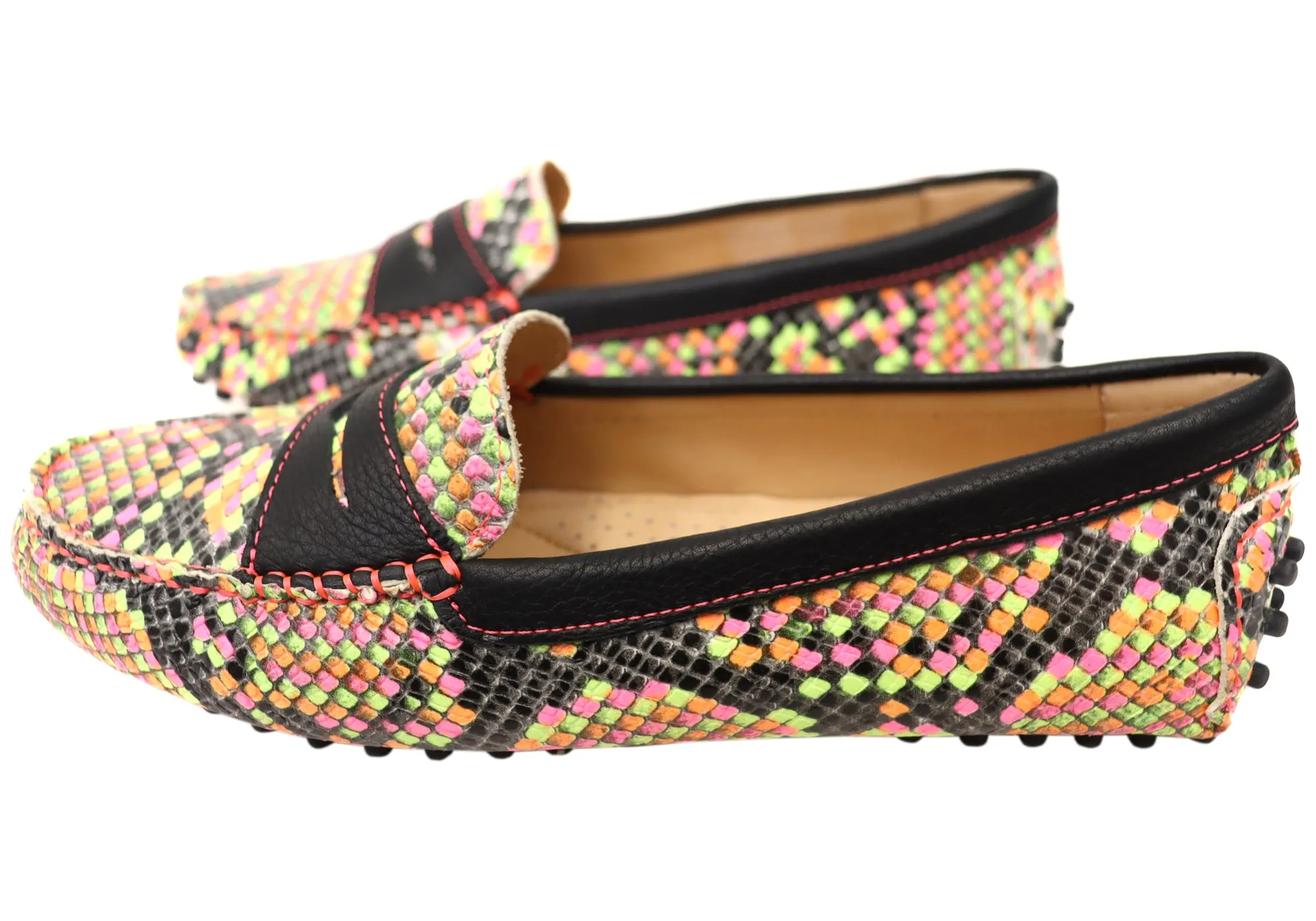 Savelli Stephanie Damen Komfort Loafer Schuhe aus Leder Hergestellt in Brasilien Savelli Schuhe
