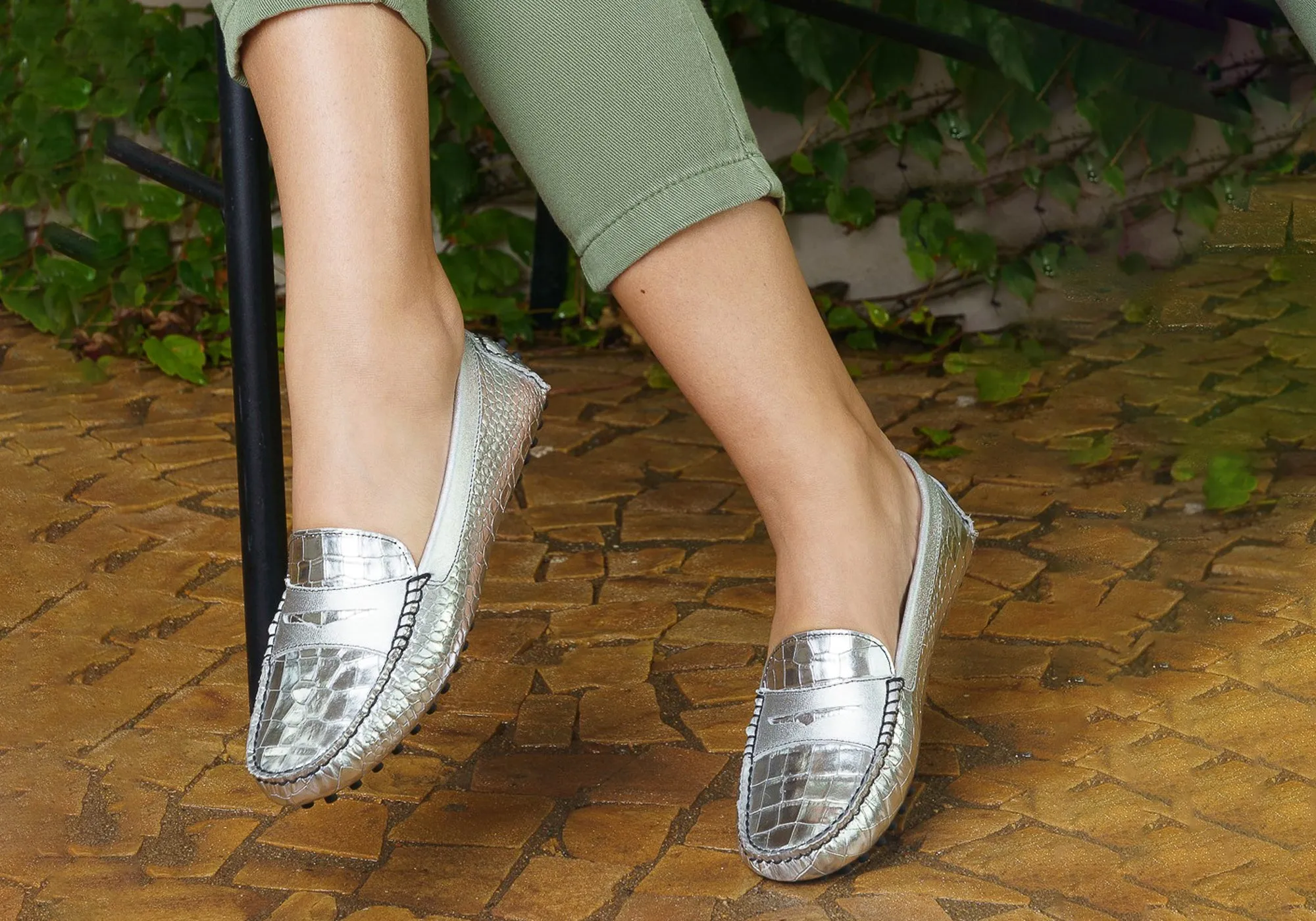 Savelli Stephanie Damen Komfort Loafer Schuhe aus Leder Hergestellt in Brasilien Savelli Schuhe