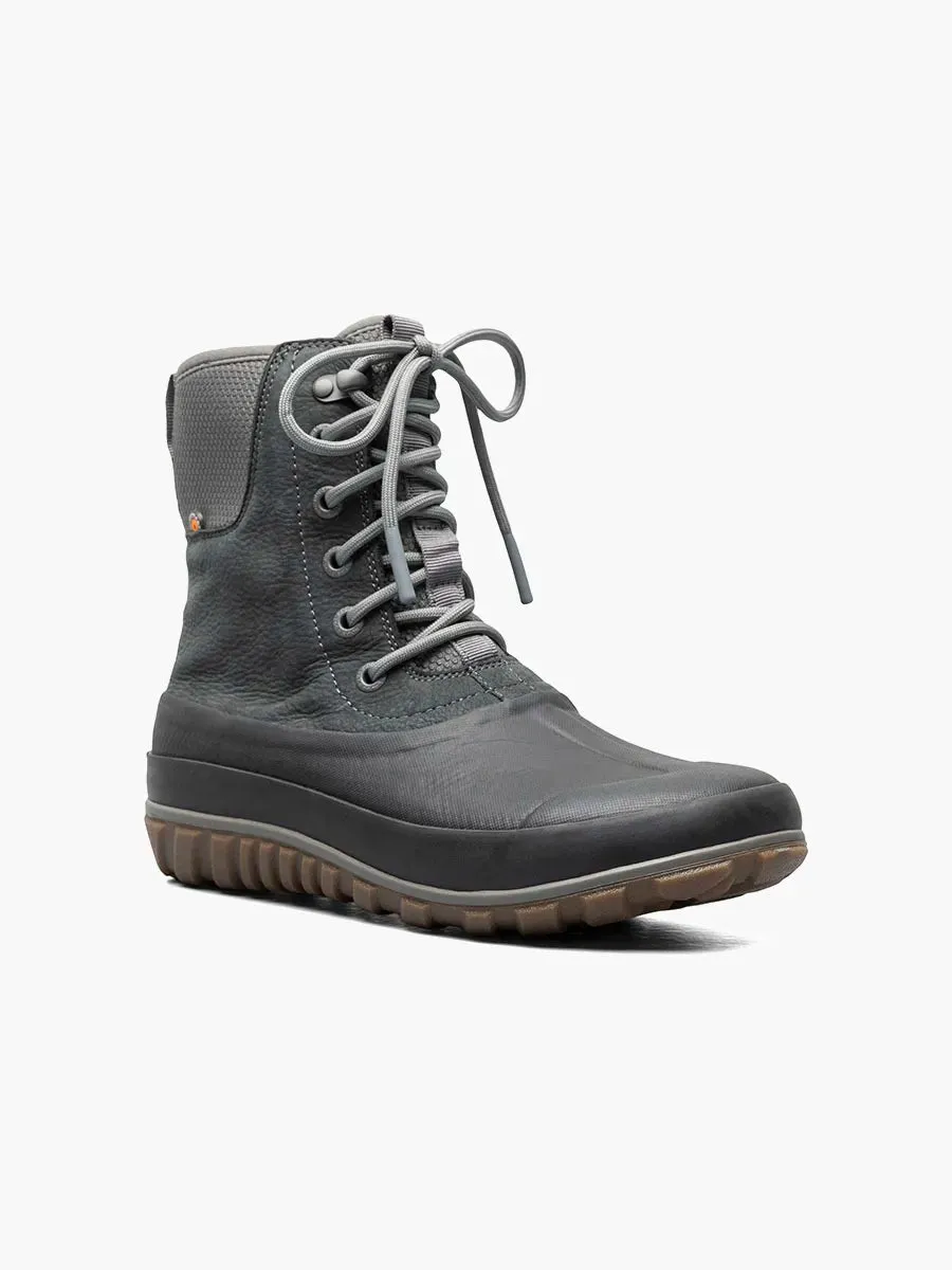 Schuhe Bogs Damen Classic Casual Hoch Schnürleder