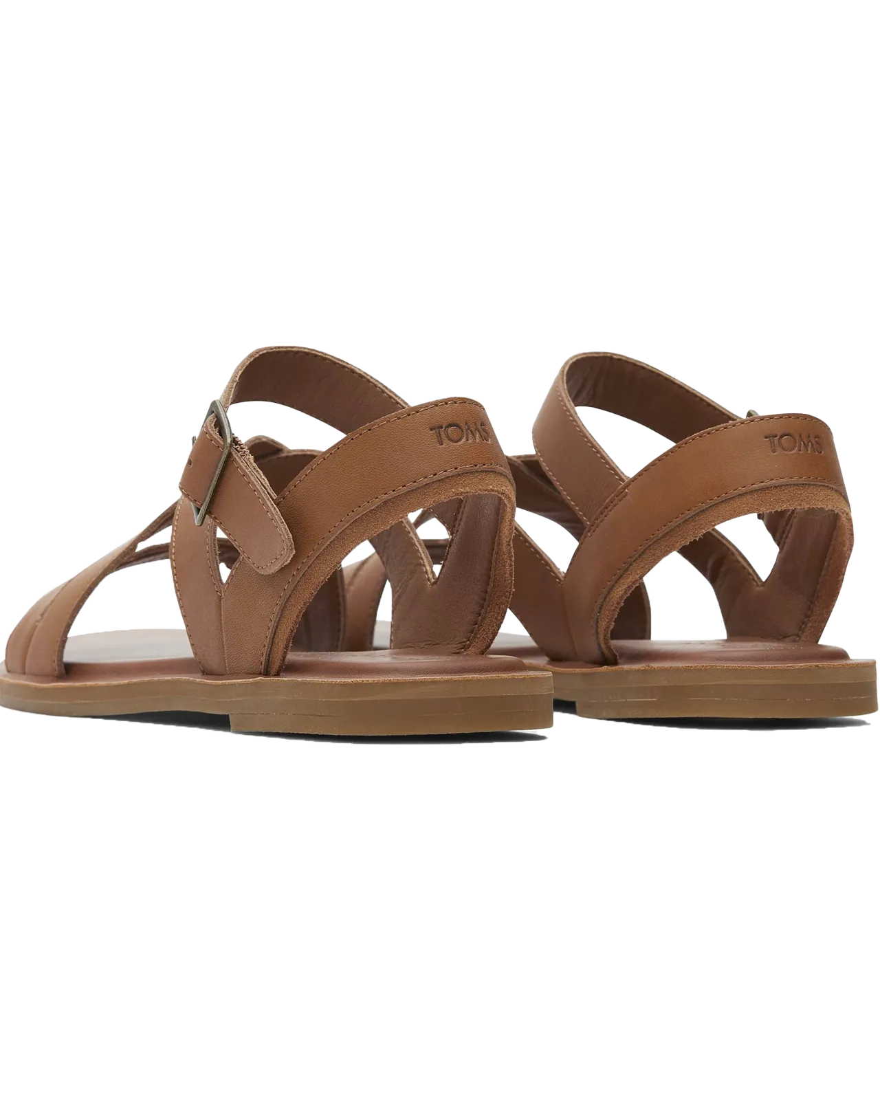 Sloane Leder-Sandaletten mit Riemchen in Natur