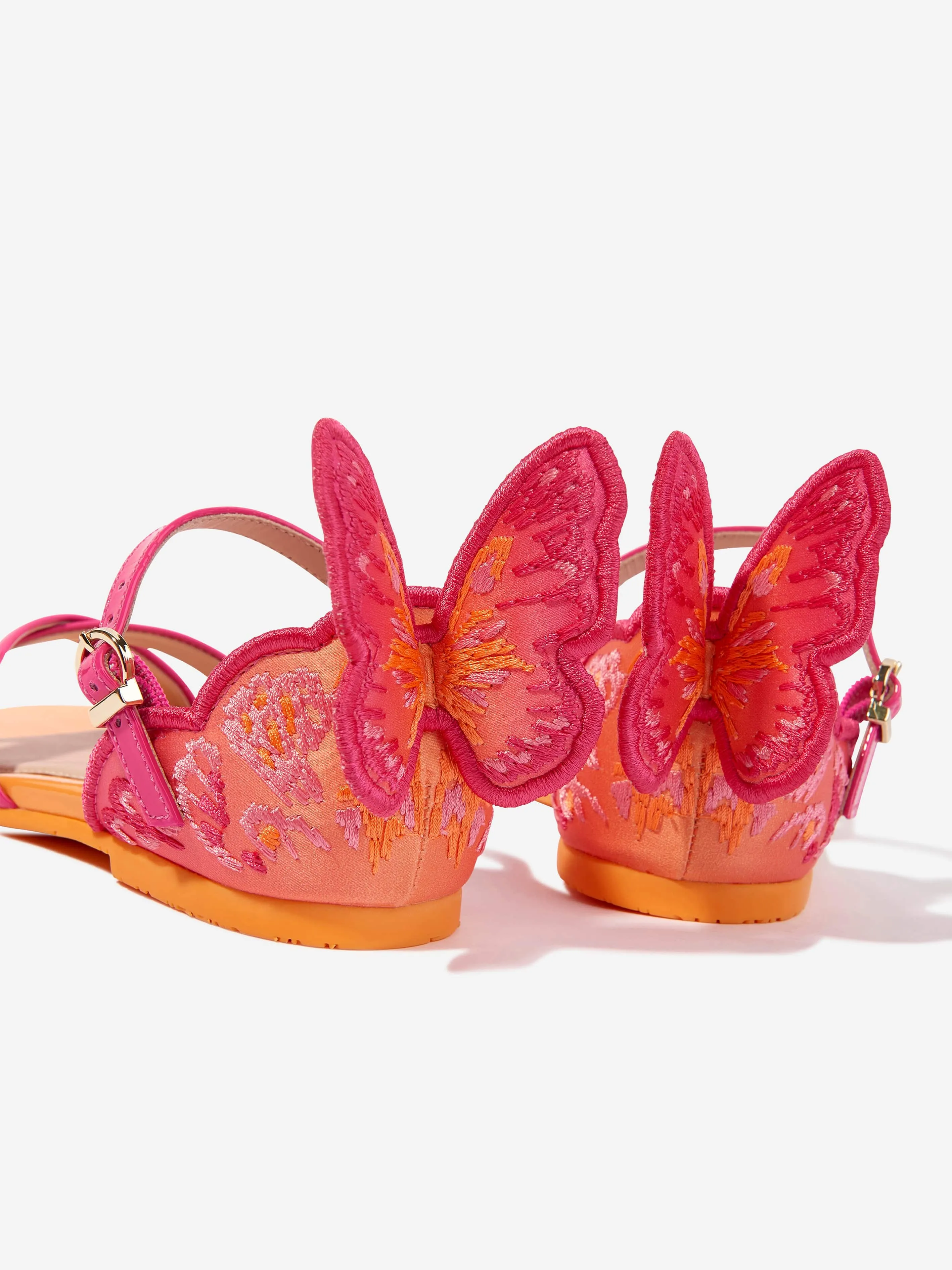 Sophia Webster Mädchen Leder Chiara Stickerei Sandalen in Rosa