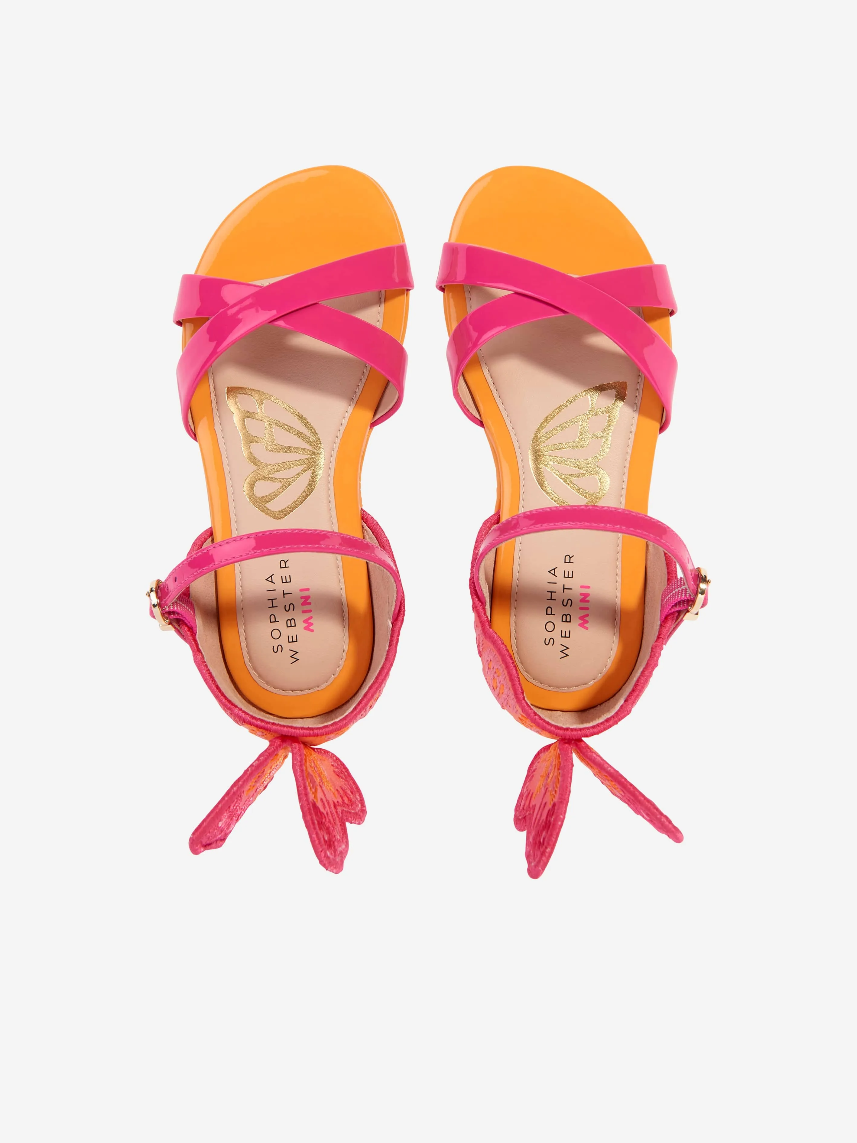 Sophia Webster Mädchen Leder Chiara Stickerei Sandalen in Rosa