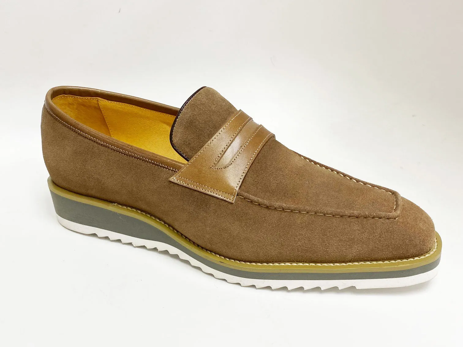 Suede Slip-On Penny Loafer Mokka