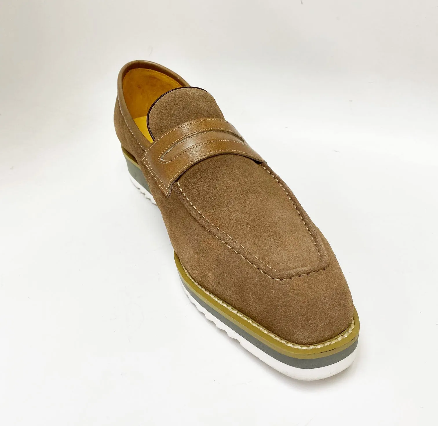Suede Slip-On Penny Loafer Mokka