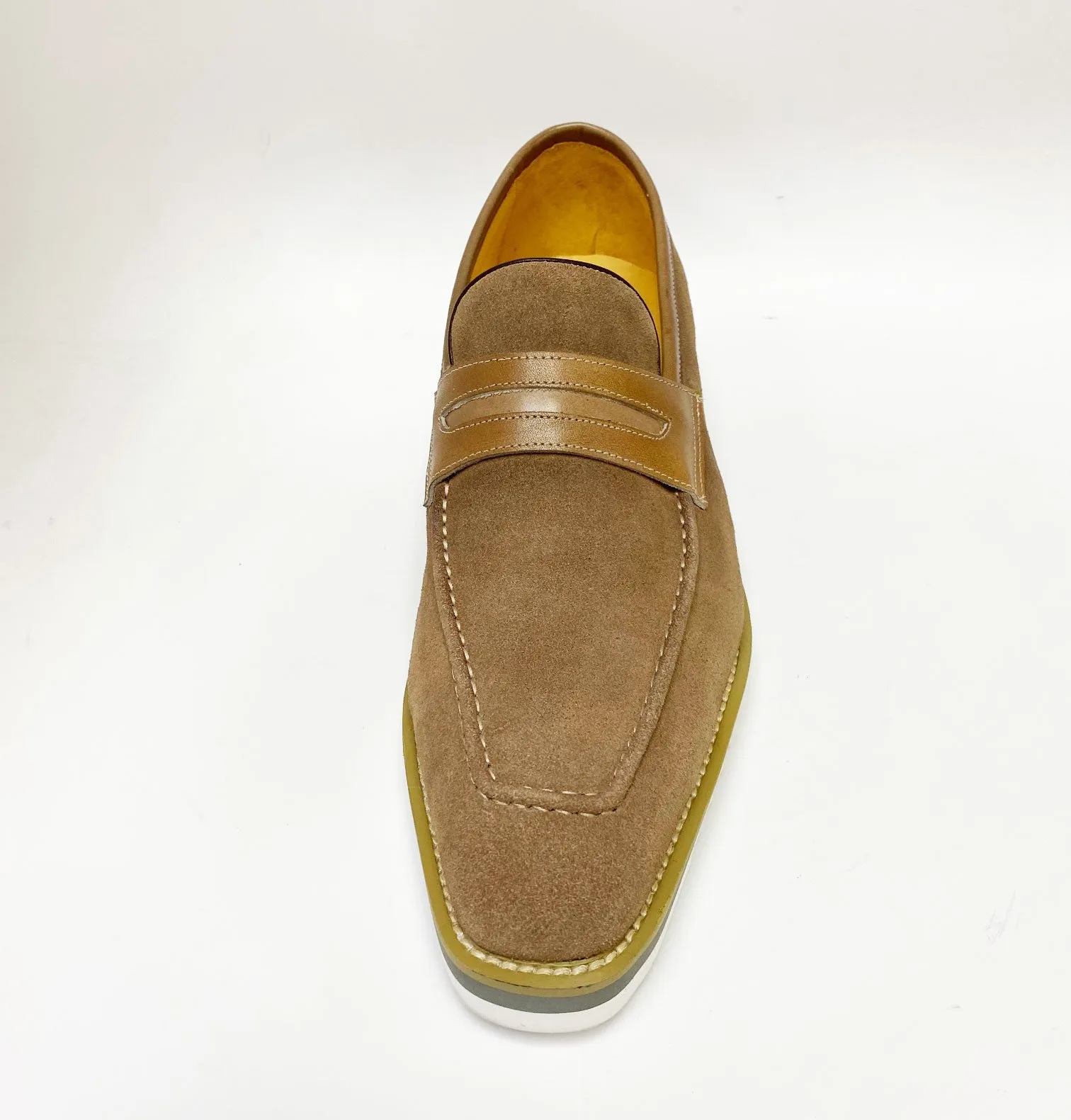 Suede Slip-On Penny Loafer Mokka
