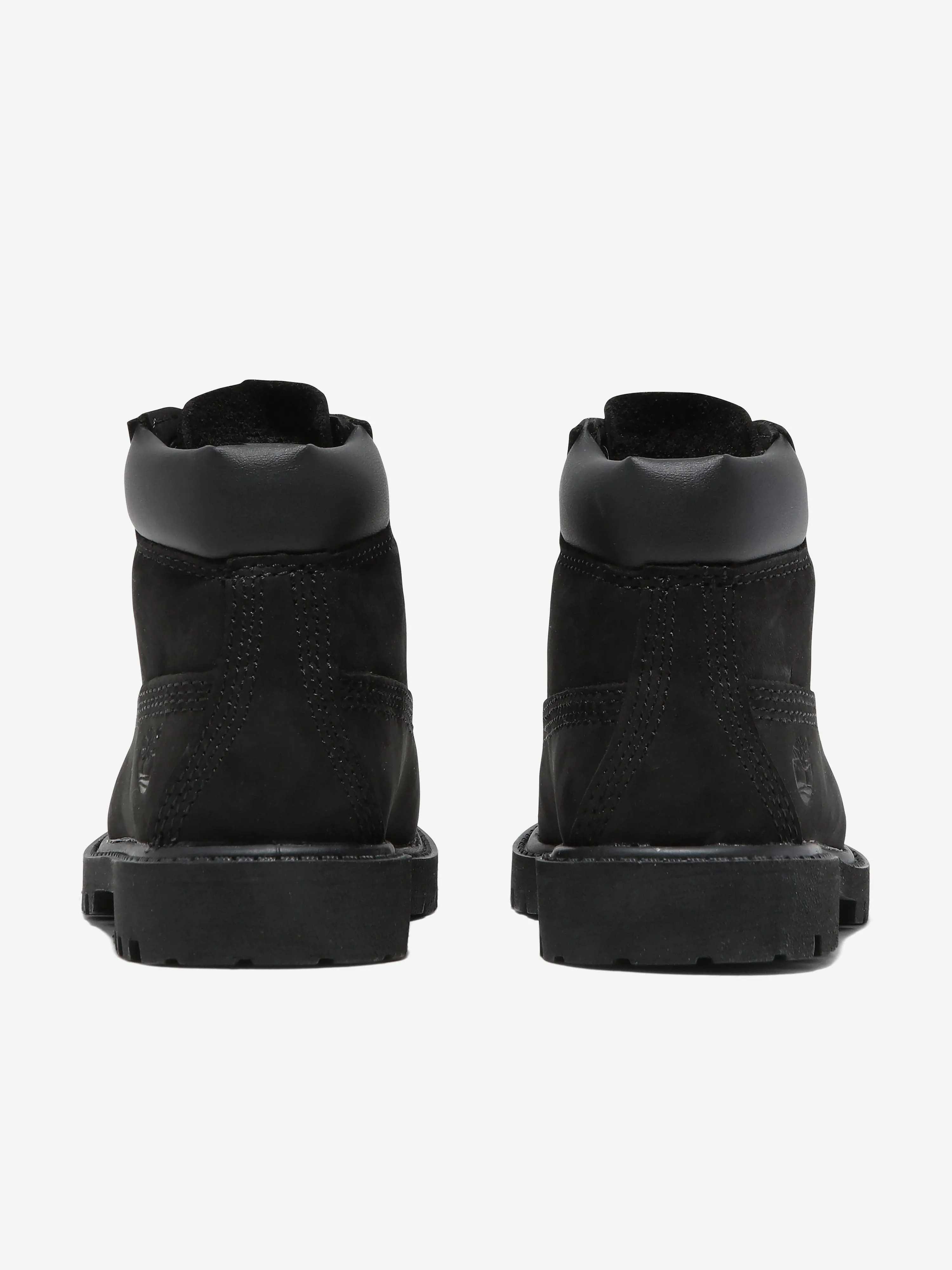 Timberland Kids 6-Zoll wasserdichte Schnürstiefel in Schwarz