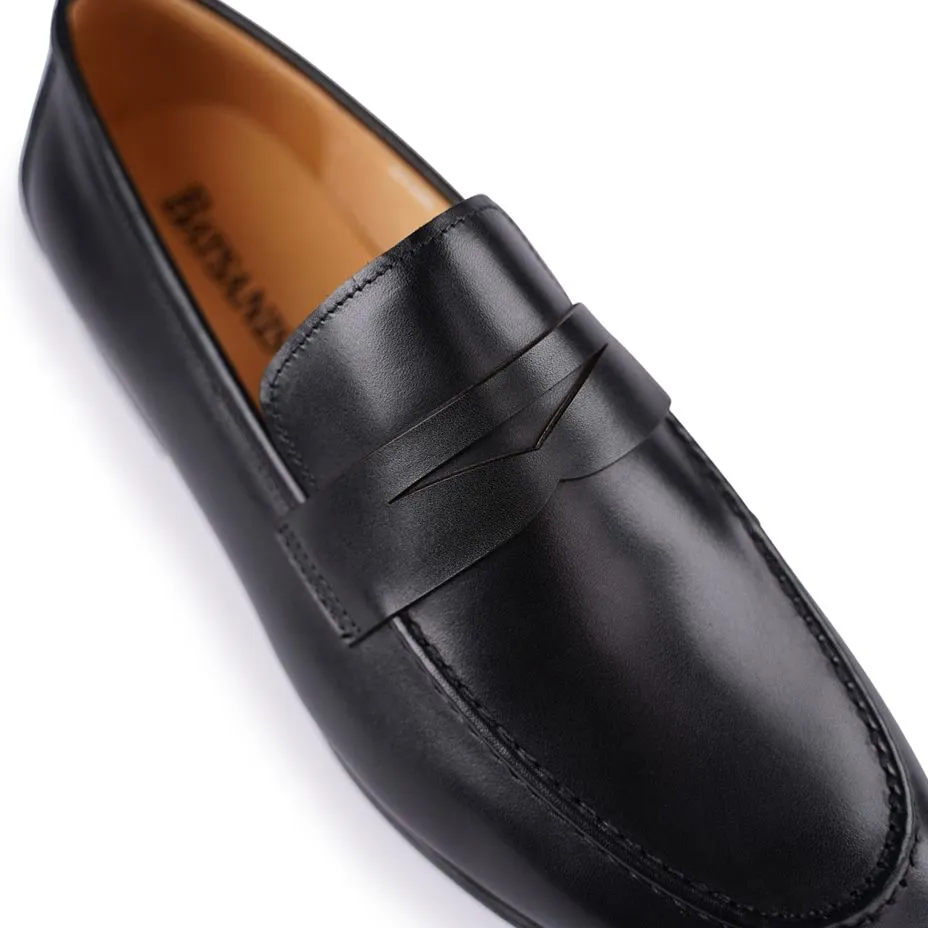 Trent Loafer aus schwarzem Kalbsleder