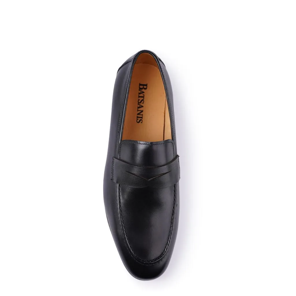 Trent Loafer aus schwarzem Kalbsleder
