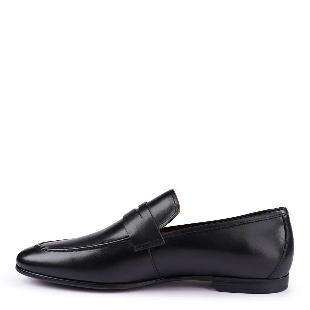 Trent Loafer aus schwarzem Kalbsleder