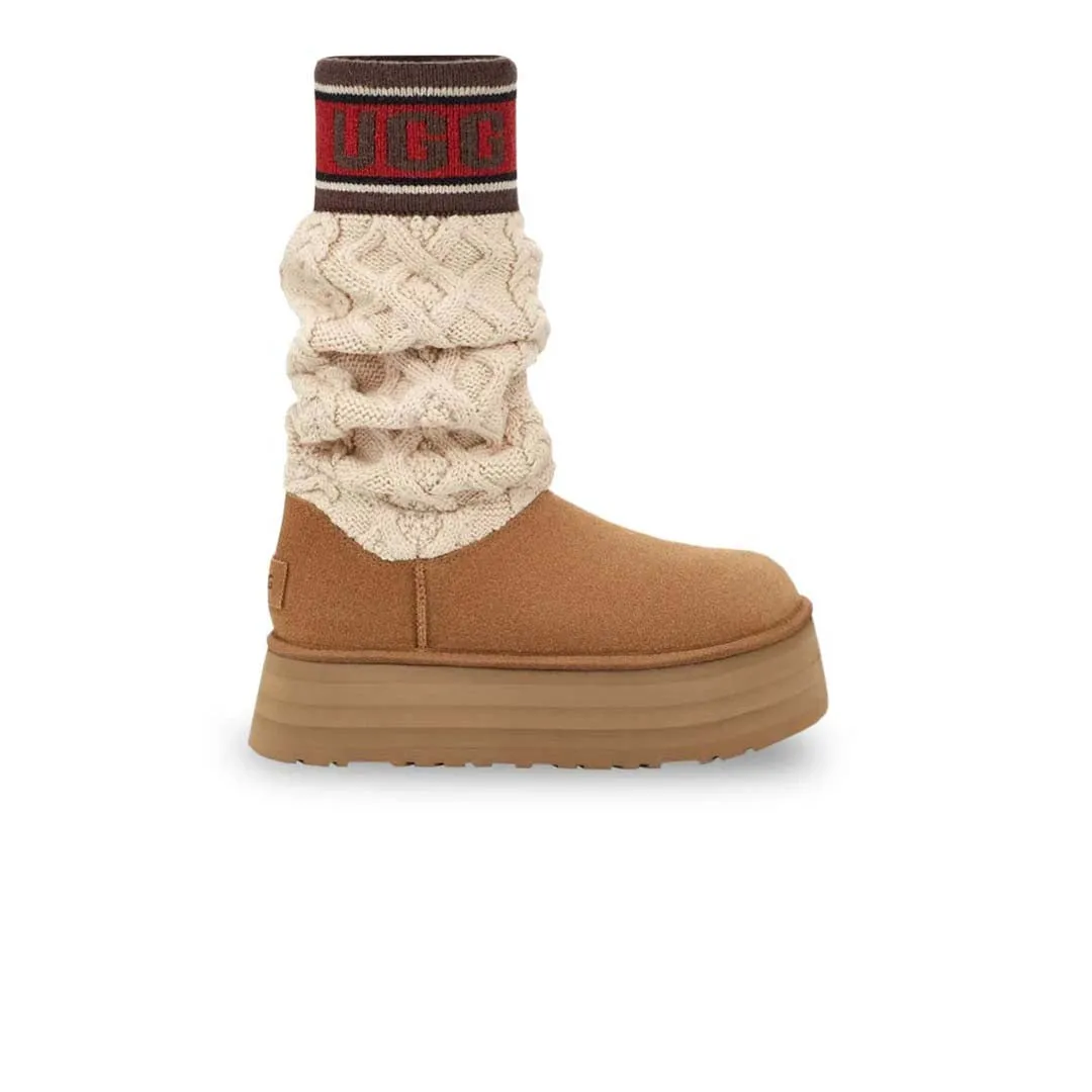 UGG® - Damen Classic Sweater Letter Boots (1144045-CHE)