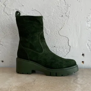 Unisa Jofo Grüne Wildleder Schuhe_Unisa