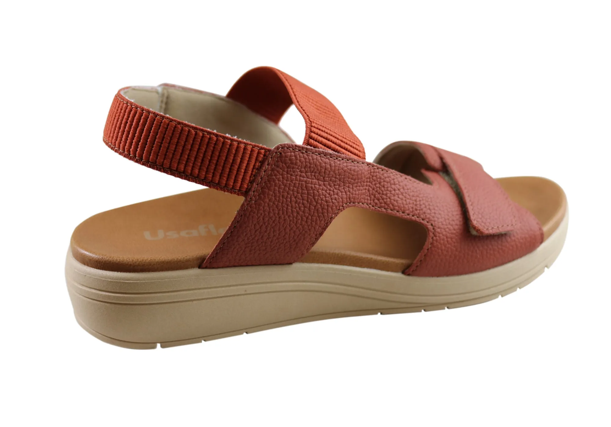 Usaflex Toka Damen Bequeme Ledersandalen Hergestellt In Brasilien Usaflex Schuhe