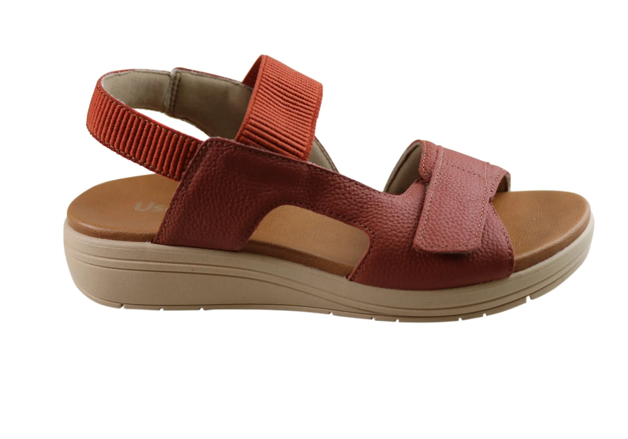 Usaflex Toka Damen Bequeme Ledersandalen Hergestellt In Brasilien Usaflex Schuhe