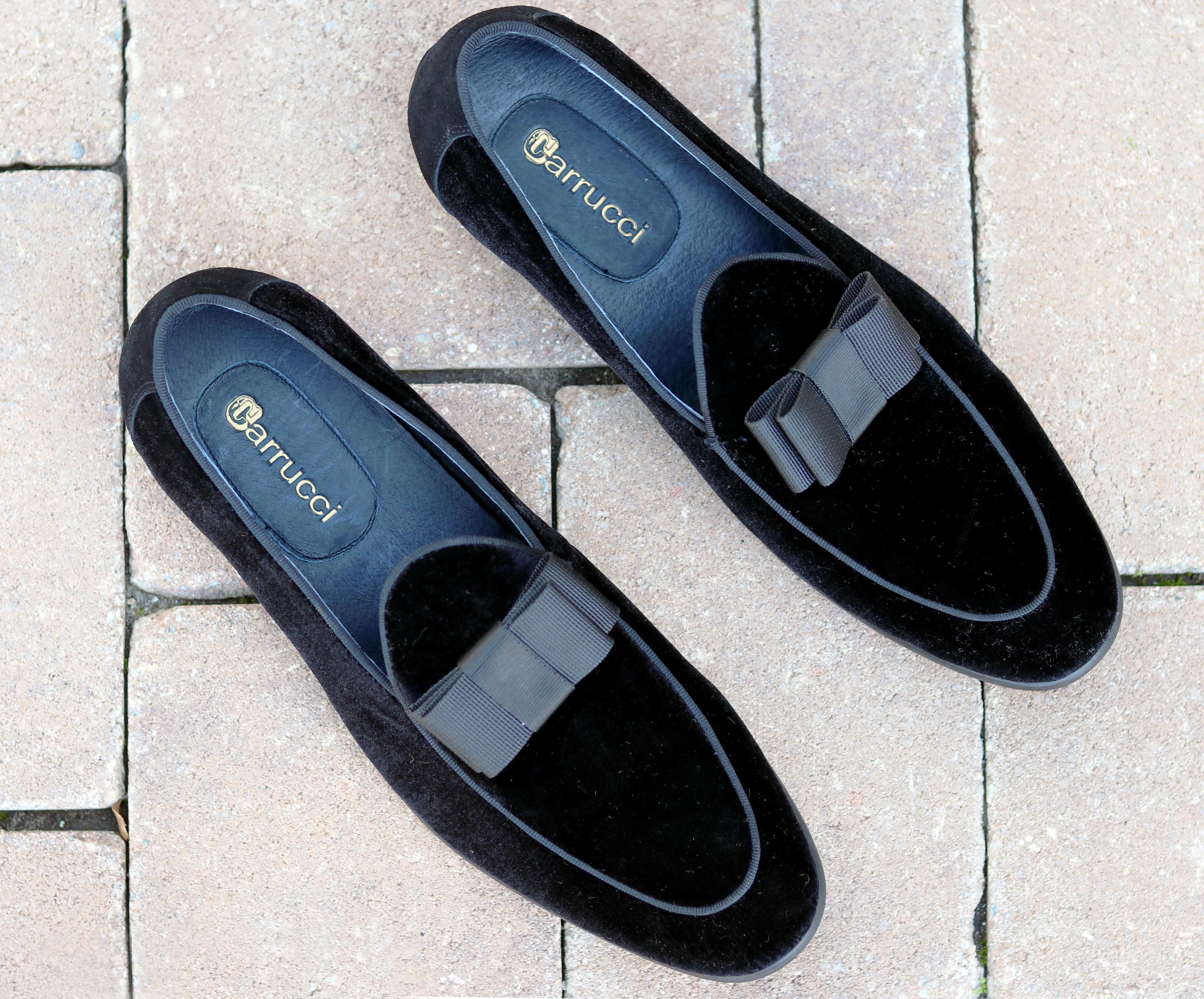 Samt Loafer Schwarz Formal