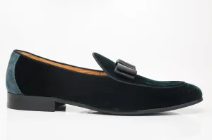 Samt-Loafer für formelle Anlässe in Grün