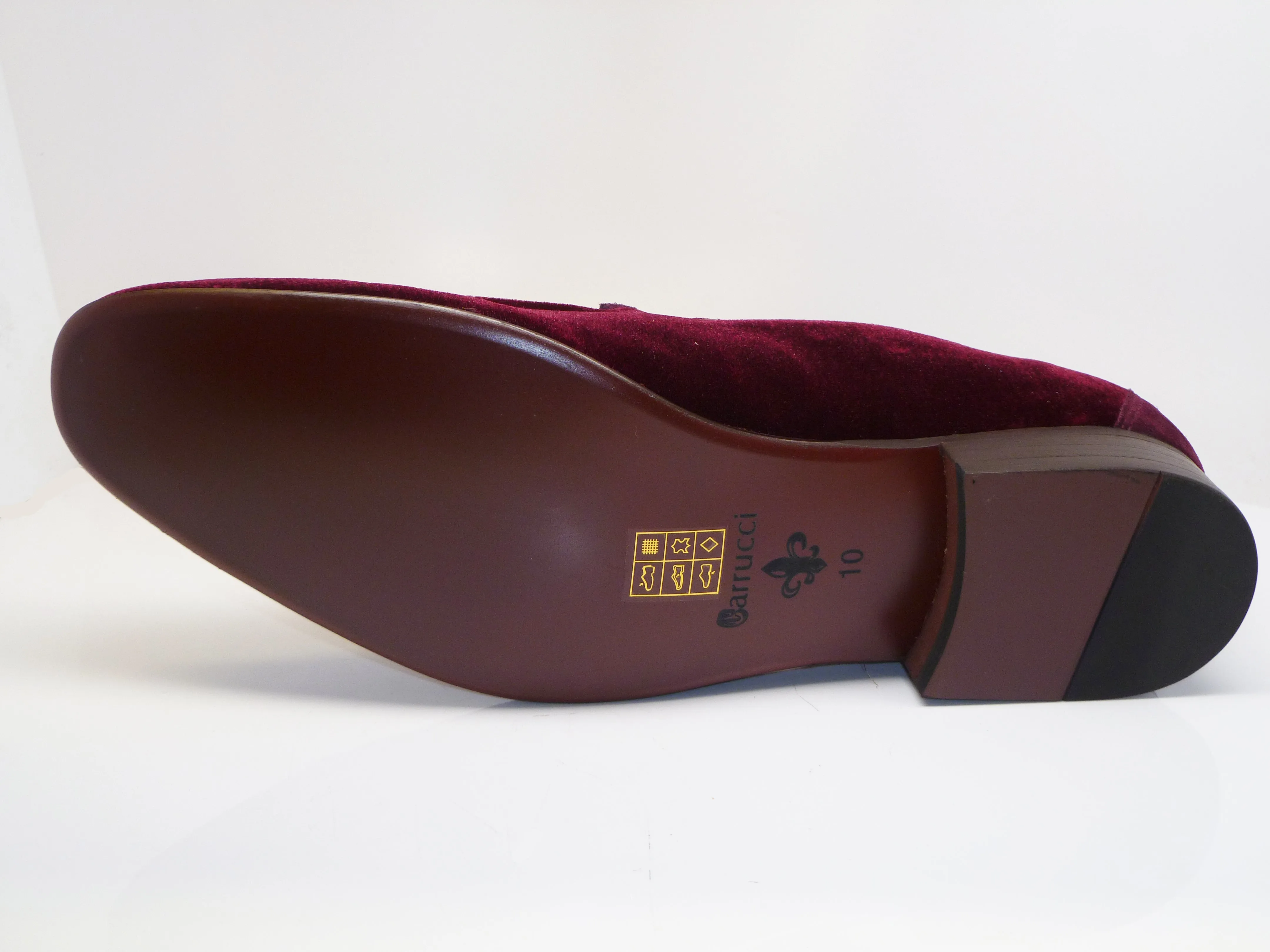 Samtschlupfer Loafer Burgunder