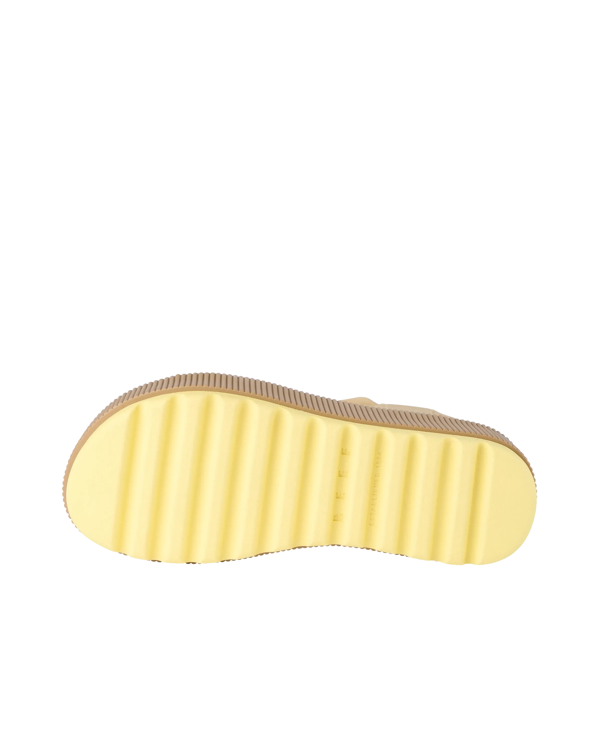 Wasser Rem Höherer Sandale in Blassem Bananenton
