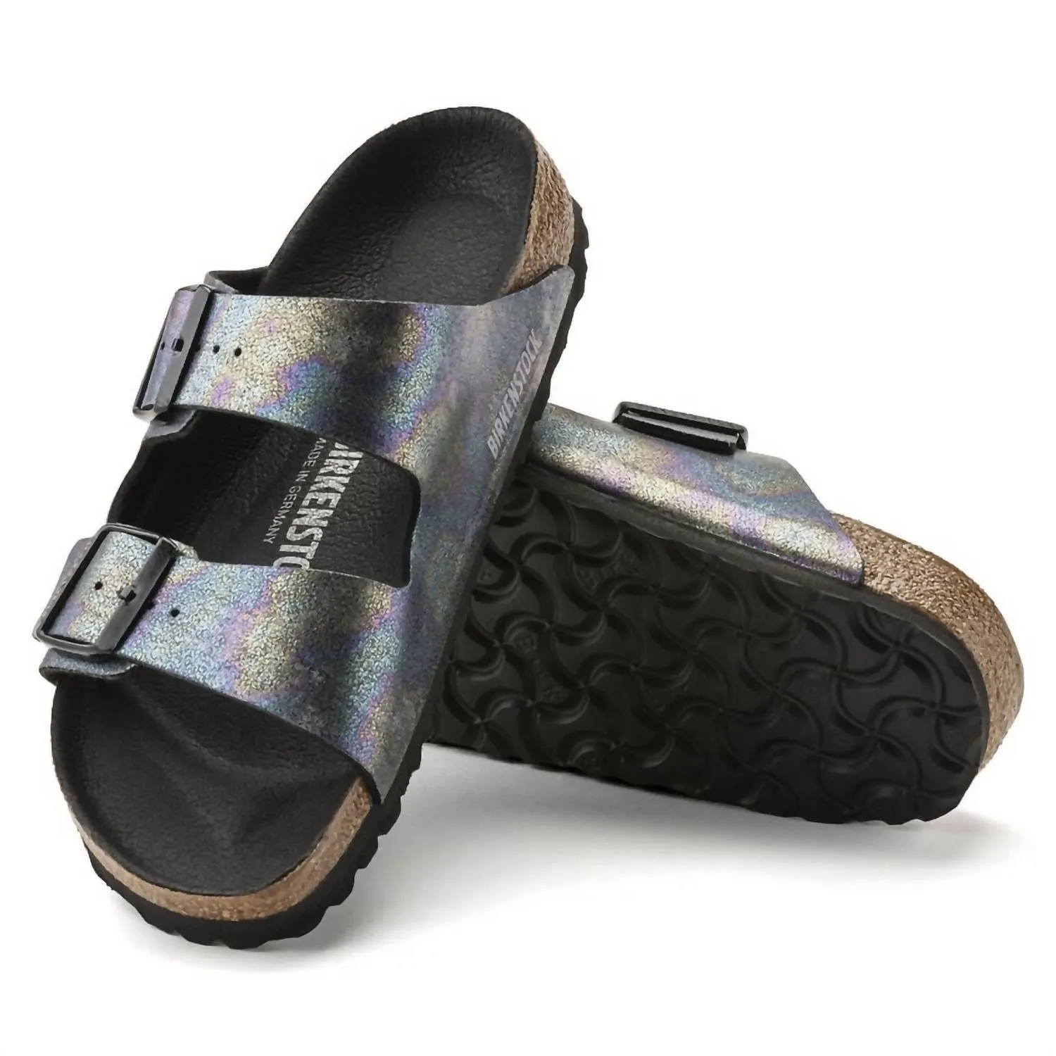 Arizona Sandale für Damen in irisierendem Schwarz