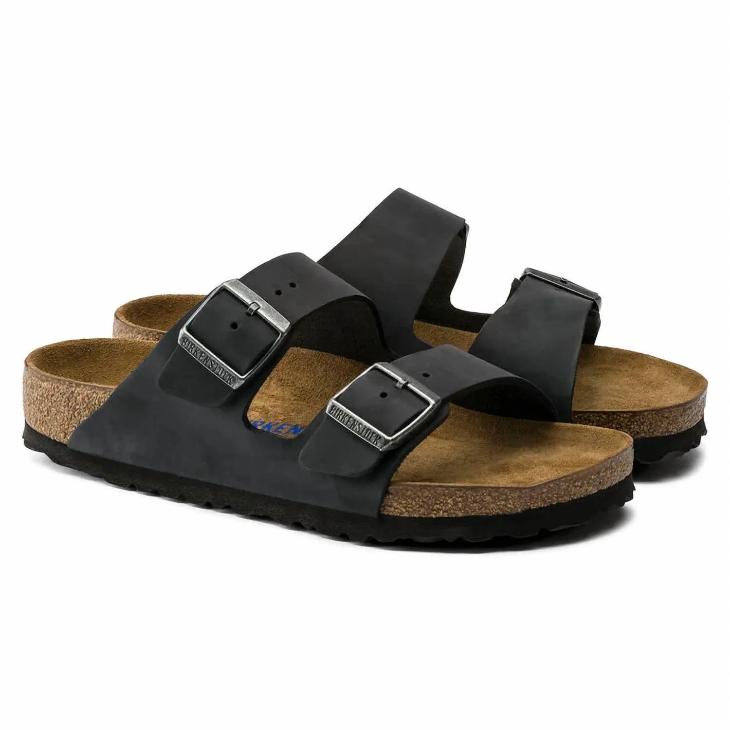 Arizona Soft Footbed Sandale für Damen - Regular in schwarz geölt