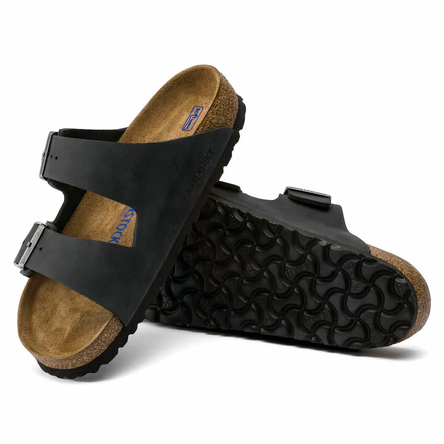 Arizona Soft Footbed Sandale für Damen - Regular in schwarz geölt