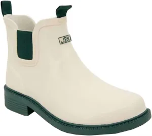 Damen Chelsea Blumen Regenstiefel in Creme und Jägergrün von ecco