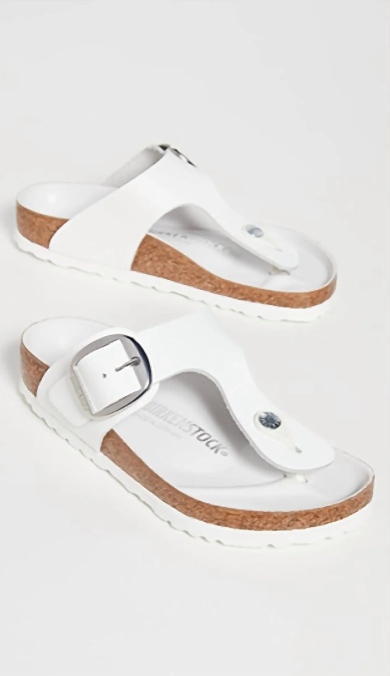 Frauen Gizeh Big Buckle Sandalen in Weiß