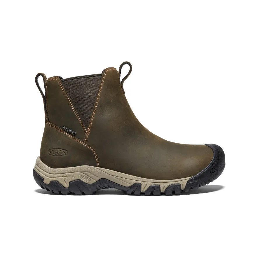 Damengummistiefel Greta wasserdichte Chelsea | Olive/Graubraun