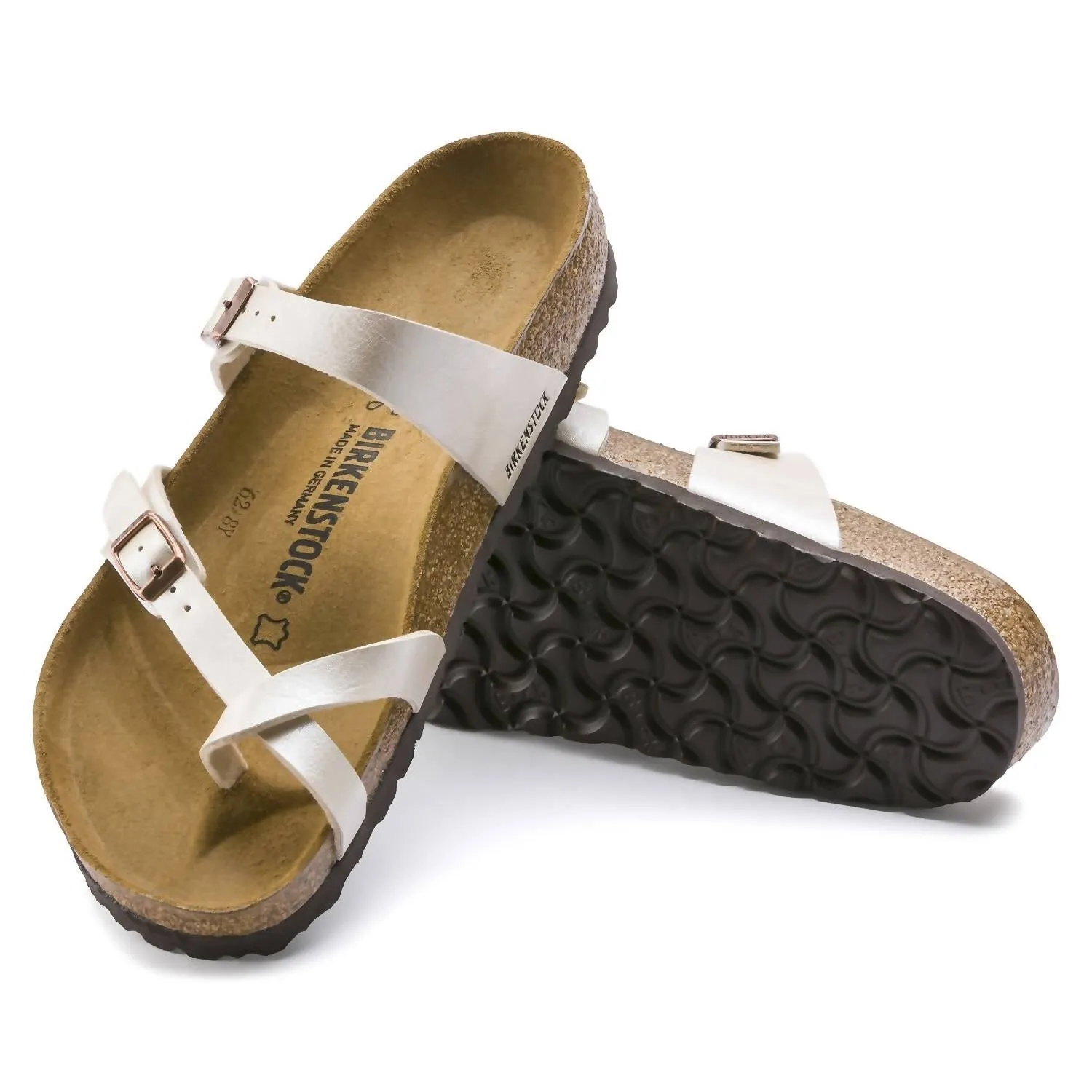 Frauen Mayari Original Fußbett-Sandalen - Regular Fit in Anmutigem Perlmutt