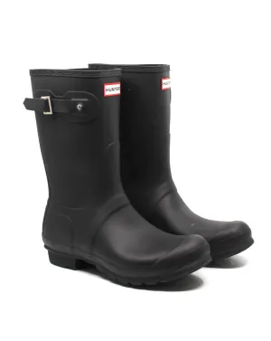 Original Kurze Matte Regenstiefel Für Damen In Schwarz ecco Schuhe