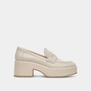YANNI LOAFERS ELFENBEINFARBENES LEDER